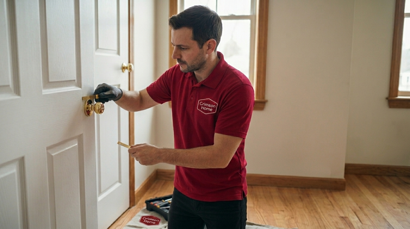 Crimson Home handyman at work